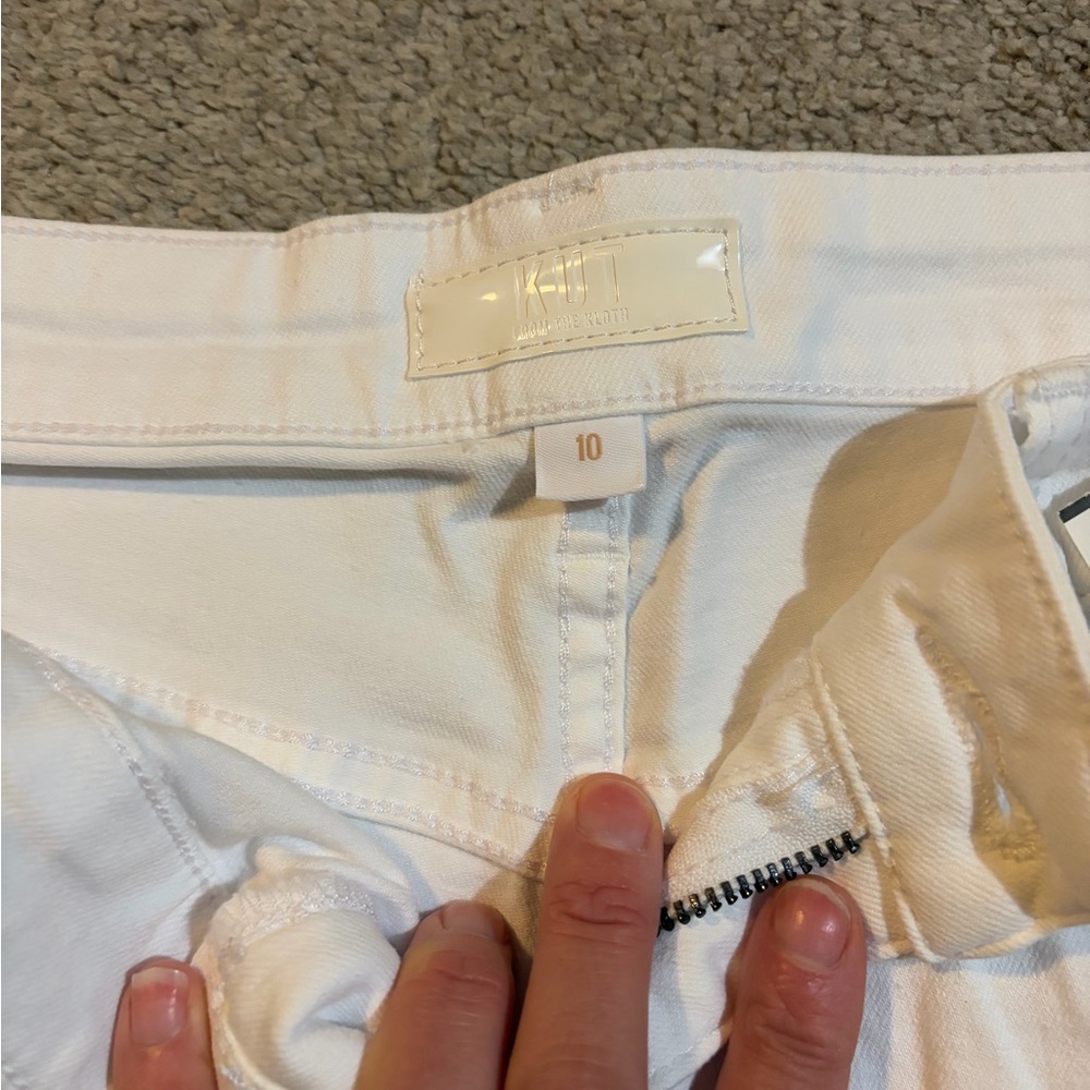 Kut from the Kloth White Jean Shorts - Picture 3 of 3